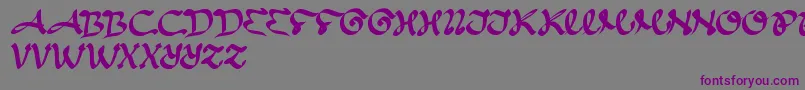 Entertainment Font – Purple Fonts on Gray Background