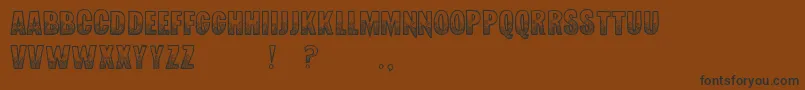 RedSnapper Font – Black Fonts on Brown Background