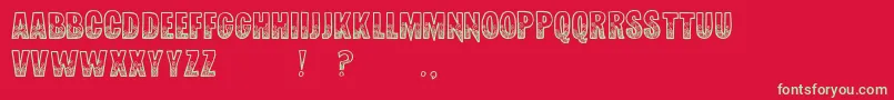 Więcej informacji o czcionce RedSnapper Czcionka RedSnapper – zielone czcionki na czerwonym tle