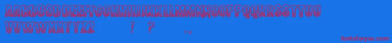 Więcej informacji o czcionce RedSnapper Czcionka RedSnapper – czerwone czcionki na niebieskim tle