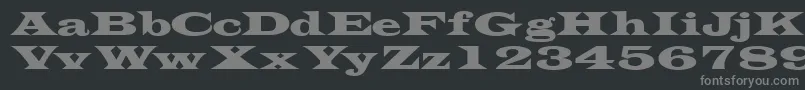 Transversessk Font – Gray Fonts on Black Background