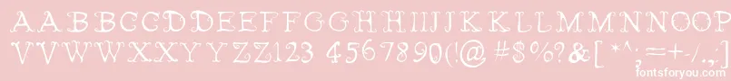 FairiesWearBoots-Schriftart – Weiße Schriften auf rosa Hintergrund