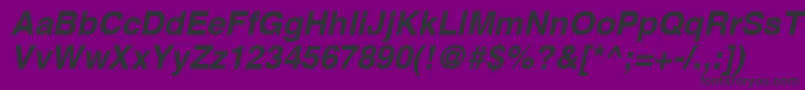 フォントAghcbo – 紫の背景に黒い文字