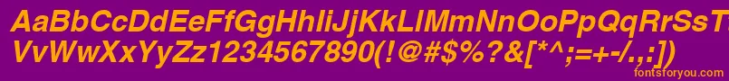 Aghcbo Font – Orange Fonts on Purple Background