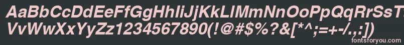 Aghcbo Font – Pink Fonts on Black Background