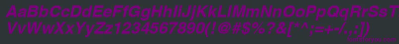 Aghcbo Font – Purple Fonts on Black Background