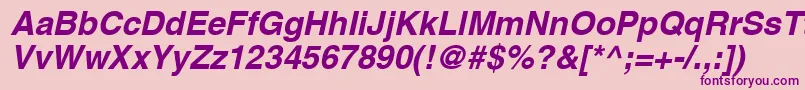Aghcbo Font – Purple Fonts on Pink Background