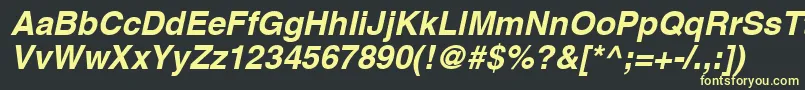 Aghcbo Font – Yellow Fonts on Black Background