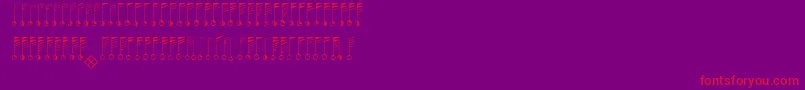 fuente EsriWeather – Fuentes Rojas Sobre Fondo Morado