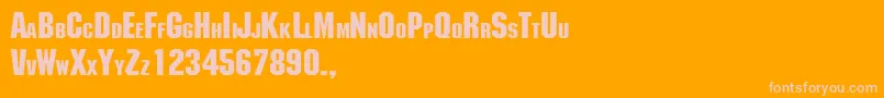 More about TqfMachine Font TqfMachine Font – Pink Fonts on Orange Background