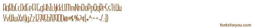 Шрифт BmdHazelnutWater – коричневые шрифты на белом фоне