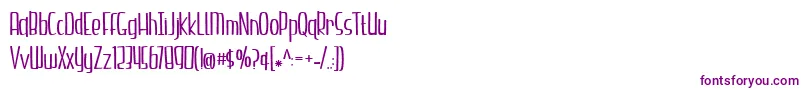 BmdHazelnutWater-Schriftart – Violette Schriften auf weißem Hintergrund