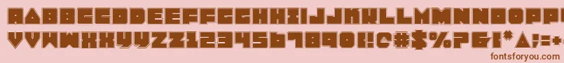LoboTommyPro Font – Brown Fonts on Pink Background
