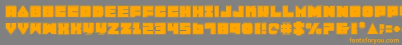 LoboTommyPro Font – Orange Fonts on Gray Background