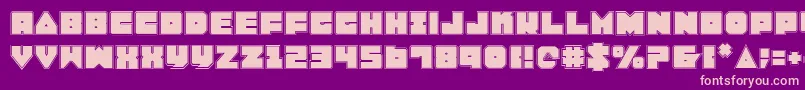 LoboTommyPro Font – Pink Fonts on Purple Background
