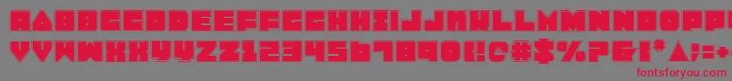 LoboTommyPro Font – Red Fonts on Gray Background