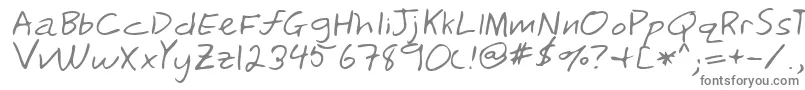 Lehn241 Font – Gray Fonts on White Background