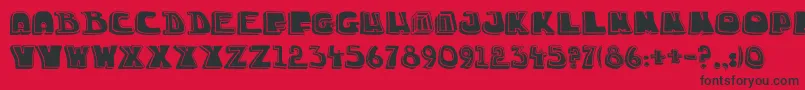 ChuckTitleFontAug20153 Font – Black Fonts on Red Background