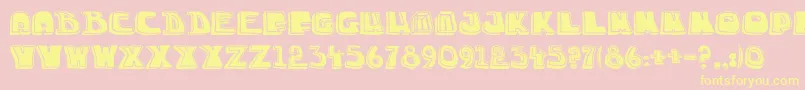 ChuckTitleFontAug20153 Font – Yellow Fonts on Pink Background