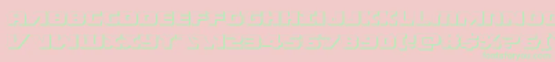 Federalescort3D Font – Green Fonts on Pink Background