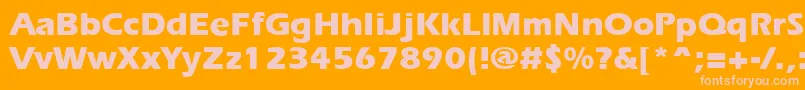 ErgoeextraboldRegular Font – Pink Fonts on Orange Background