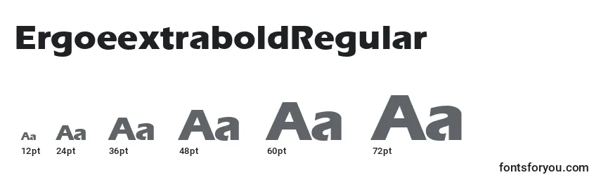 ErgoeextraboldRegular Font Sizes