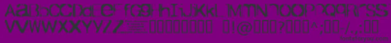 Fonte TicketBold – fontes pretas em um fundo violeta