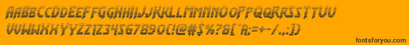 Police Flashrogersgrad – polices noires sur fond orange