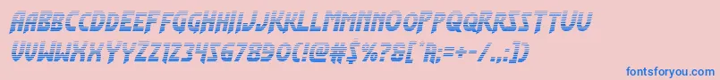 Flashrogersgrad Font – Blue Fonts on Pink Background