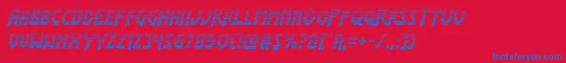 Flashrogersgrad Font – Blue Fonts on Red Background