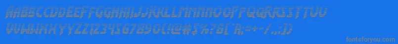 Flashrogersgrad Font – Gray Fonts on Blue Background