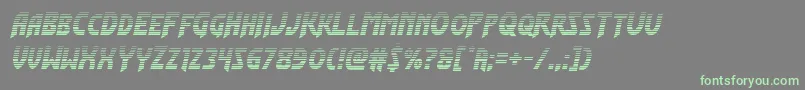 フォントFlashrogersgrad – 灰色の背景に緑のフォント
