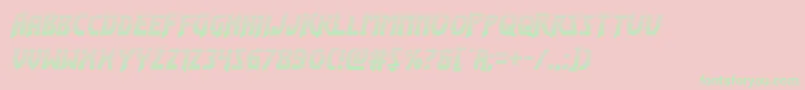 フォントFlashrogersgrad – ピンクの背景に緑の文字