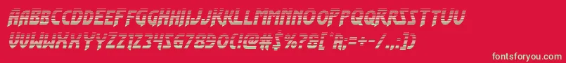 Flashrogersgrad Font – Green Fonts on Red Background