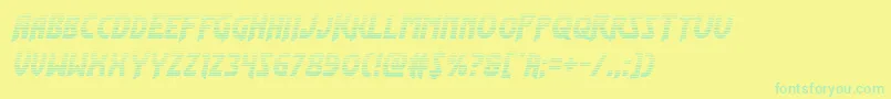 Flashrogersgrad Font – Green Fonts on Yellow Background