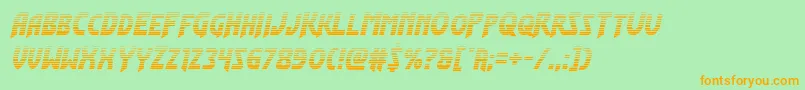 Flashrogersgrad Font – Orange Fonts on Green Background