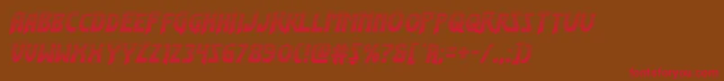 Flashrogersgrad Font – Red Fonts on Brown Background