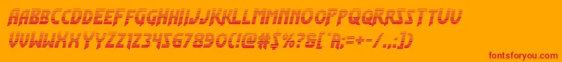 Flashrogersgrad Font – Red Fonts on Orange Background