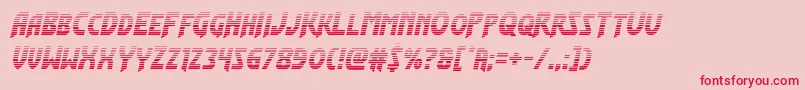 Flashrogersgrad Font – Red Fonts on Pink Background