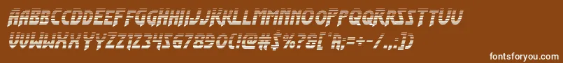 Flashrogersgrad Font – White Fonts on Brown Background