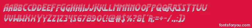 フォントFlashrogersgrad – 赤い背景に白い文字