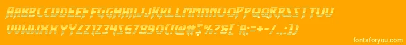 Flashrogersgrad Font – Yellow Fonts on Orange Background
