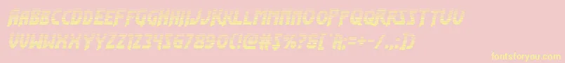Flashrogersgrad Font – Yellow Fonts on Pink Background