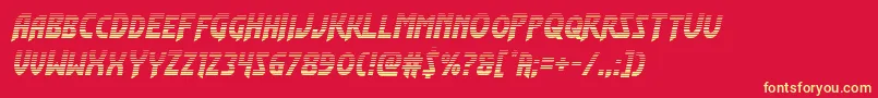 Flashrogersgrad Font – Yellow Fonts on Red Background