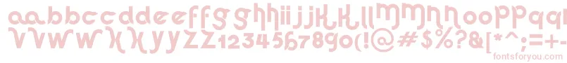 HausSweetHaus Font – Pink Fonts on White Background