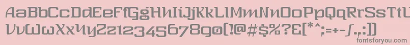 Thresixt2 Font – Gray Fonts on Pink Background