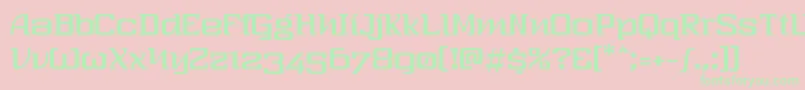 Thresixt2 Font – Green Fonts on Pink Background