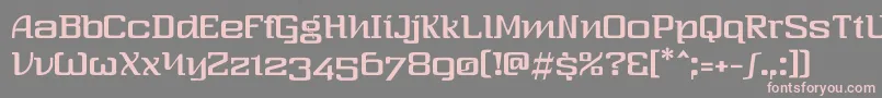 Thresixt2 Font – Pink Fonts on Gray Background