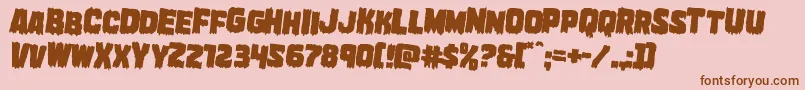 fuente Marshthingrotate2 – Fuentes Marrones Sobre Fondo Rosa