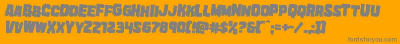 Marshthingrotate2 Font – Gray Fonts on Orange Background
